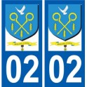 02 Brancourt-le-Grand logo ville autocollant plaque sticker