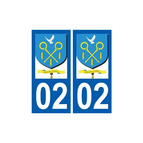 02 Brancourt-le-Grand logo ville autocollant plaque sticker