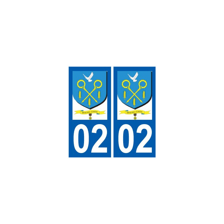 02 Brancourt-le-Grand logo ville autocollant plaque sticker