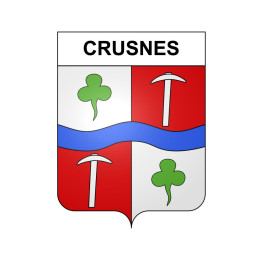 Crusnes Sticker wappen, gelsenkirchen, augsburg, klebender aufkleber