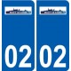 02  Buire  ville autocollant plaque sticker