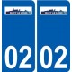 02  Buire  ville autocollant plaque sticker