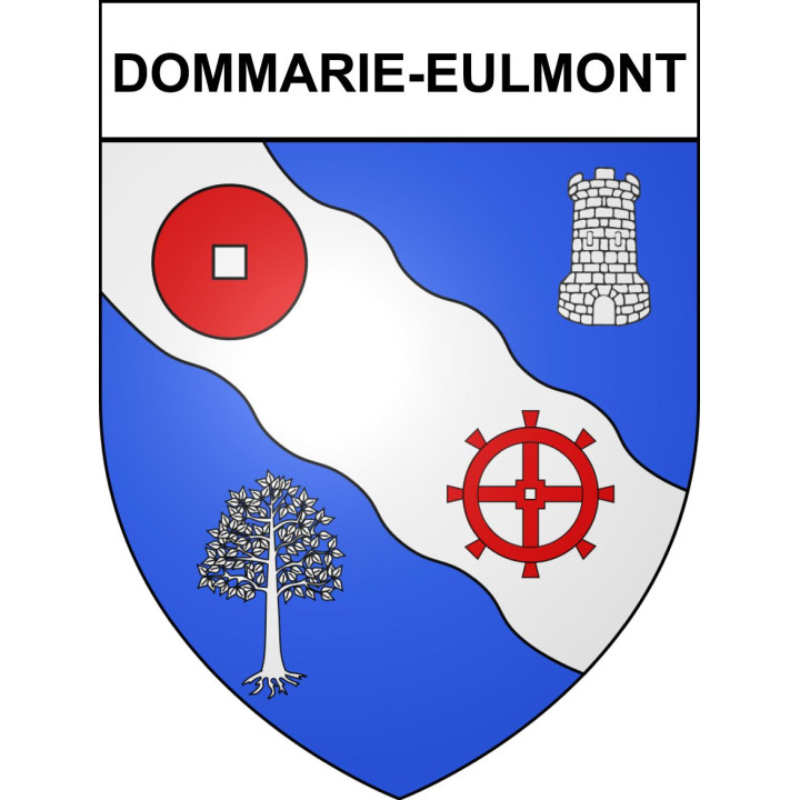 Dommarie-Eulmont Sticker wappen, gelsenkirchen, augsburg, klebender aufkleber