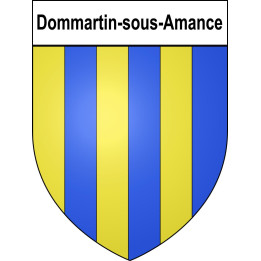 Dommartin-sous-Amance Sticker wappen, gelsenkirchen, augsburg, klebender aufkleber