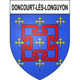 Doncourt-lès-Longuyon Sticker wappen, gelsenkirchen, augsburg, klebender aufkleber