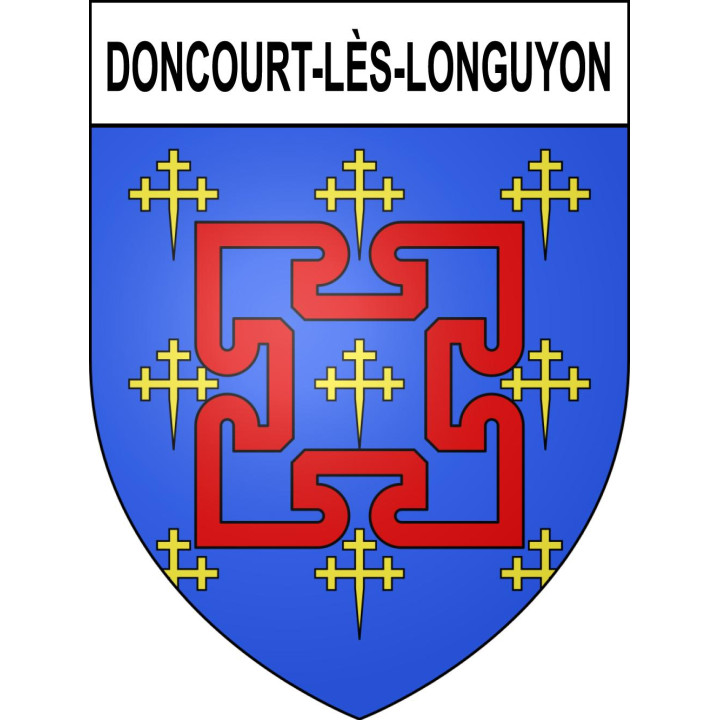 Doncourt-lès-Longuyon Sticker wappen, gelsenkirchen, augsburg, klebender aufkleber