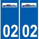 02  Buire  ville autocollant plaque sticker