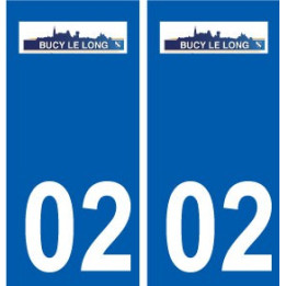 02  Buire  ville autocollant plaque sticker