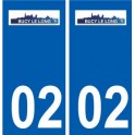 02  Buire  ville autocollant plaque sticker