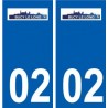 02  Buire  ville autocollant plaque sticker