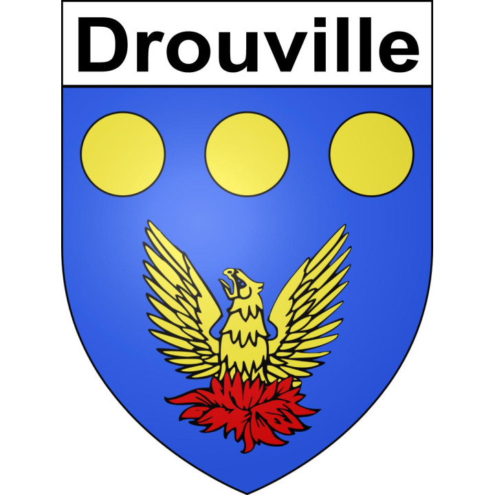 Drouville Sticker wappen, gelsenkirchen, augsburg, klebender aufkleber