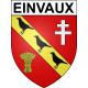 Pegatinas escudo de armas de Einvaux adhesivo de la etiqueta engomada