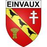 Pegatinas escudo de armas de Einvaux adhesivo de la etiqueta engomada