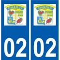 02 Charly-sur-Marne logo ville autocollant plaque sticker