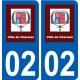02 Charmes logo ville autocollant plaque sticker