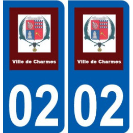 02 Charmes logo ville autocollant plaque sticker