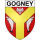 Gogney Sticker wappen, gelsenkirchen, augsburg, klebender aufkleber