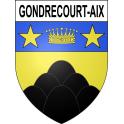 Gondrecourt-Aix 54 ville sticker blason écusson autocollant adhésif