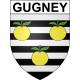 Gugney 54 ville sticker blason écusson autocollant adhésif