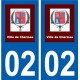 02 Charmes logo ville autocollant plaque sticker