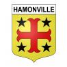 Pegatinas escudo de armas de Hamonville adhesivo de la etiqueta engomada