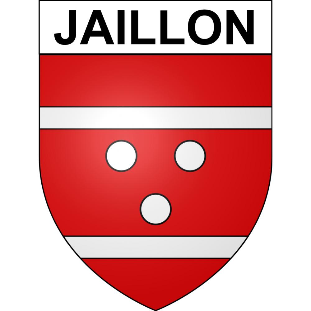 Pegatinas escudo de armas de Jaillon adhesivo de la etiqueta engomada
