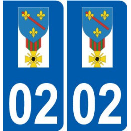 02 Condé-en-Brie logo ville autocollant plaque sticker