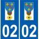 02 Condé-en-Brie logo ville autocollant plaque sticker