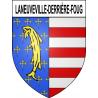 Pegatinas escudo de armas de Laneuveville-derrière-Foug adhesivo de la etiqueta engomada