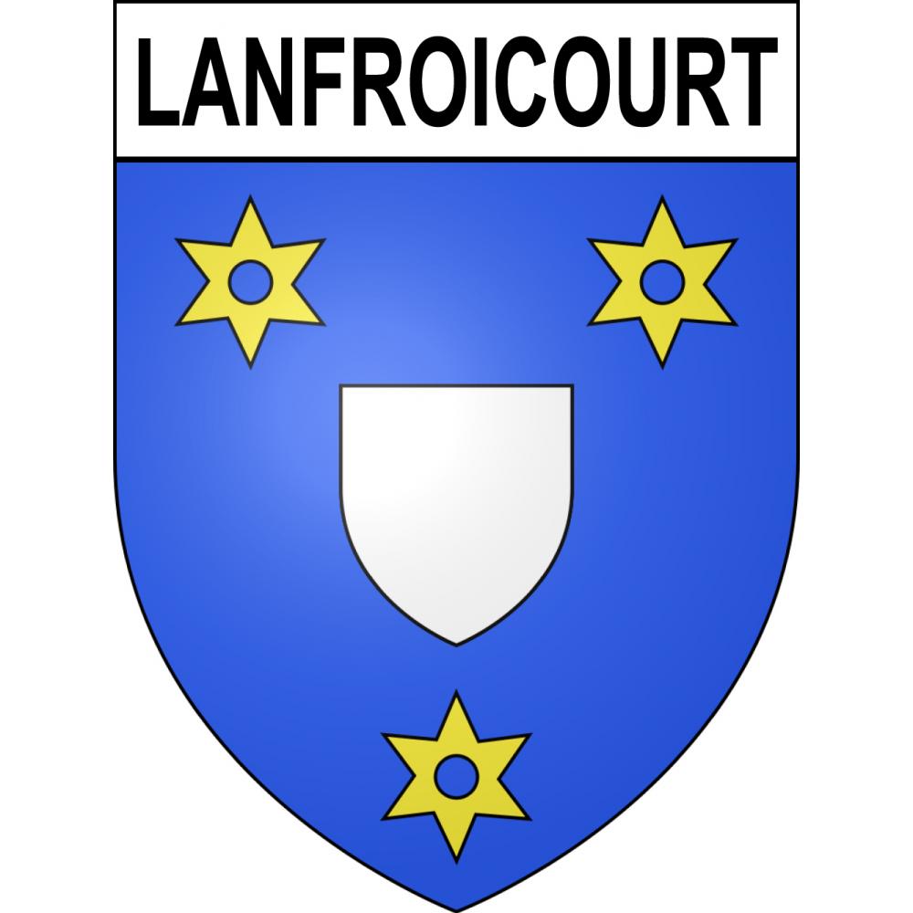 Lanfroicourt 54 ville sticker blason écusson autocollant adhésif