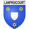 Pegatinas escudo de armas de Lanfroicourt adhesivo de la etiqueta engomada