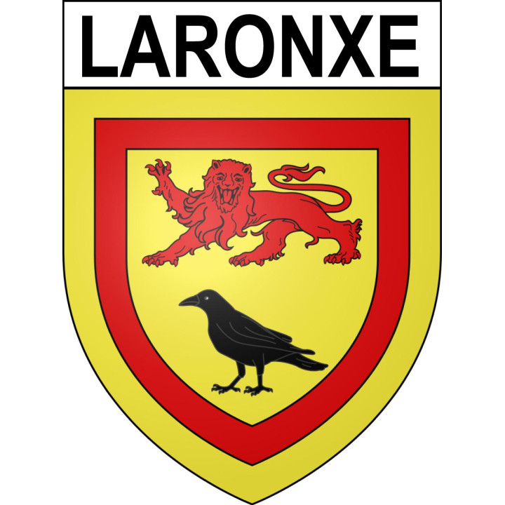Pegatinas escudo de armas de Laronxe adhesivo de la etiqueta engomada