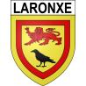 Pegatinas escudo de armas de Laronxe adhesivo de la etiqueta engomada