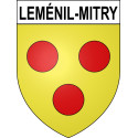 Stickers coat of arms Leménil-Mitry adhesive sticker