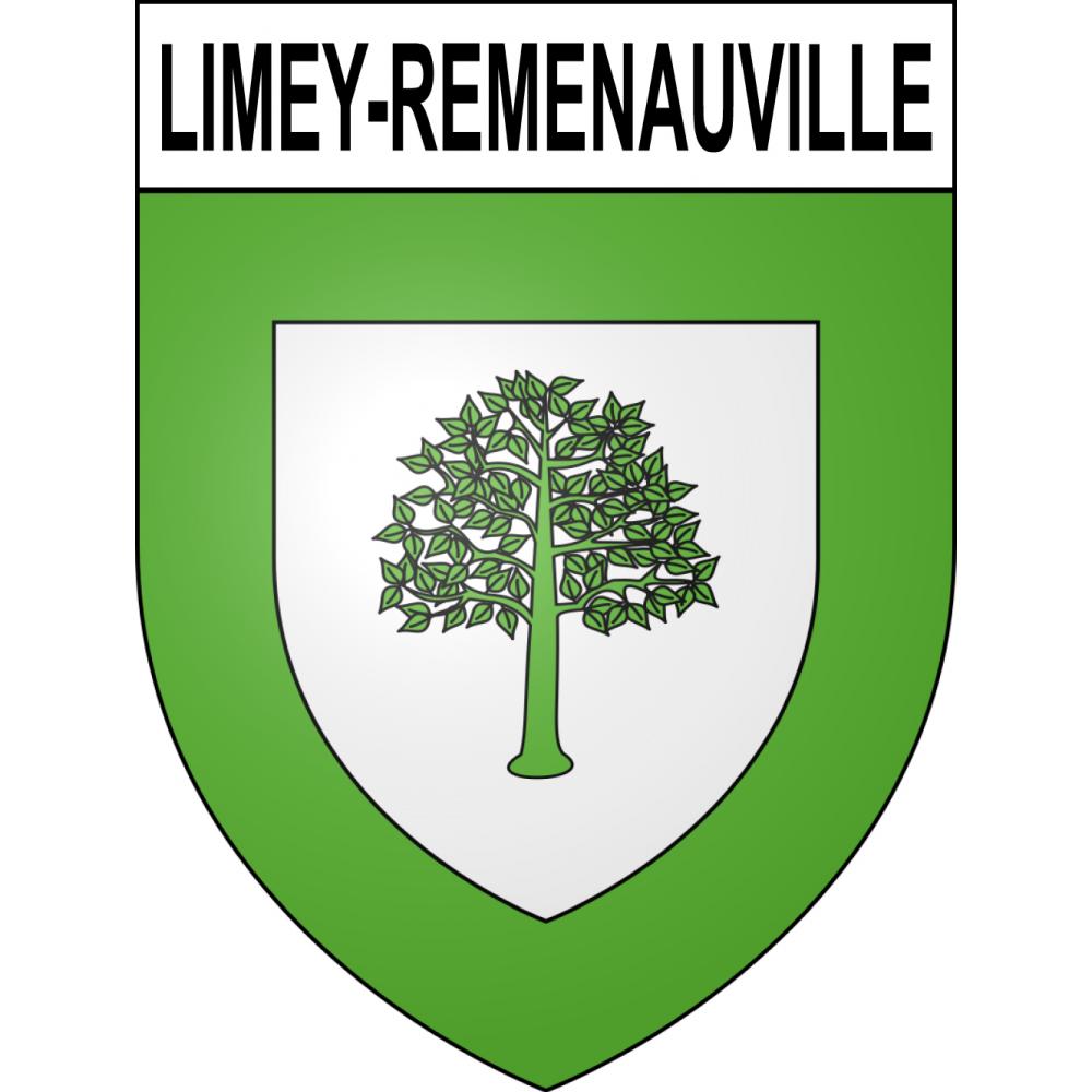 Pegatinas escudo de armas de Limey-Remenauville adhesivo de la etiqueta engomada