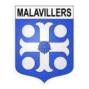 Malavillers Sticker wappen, gelsenkirchen, augsburg, klebender aufkleber