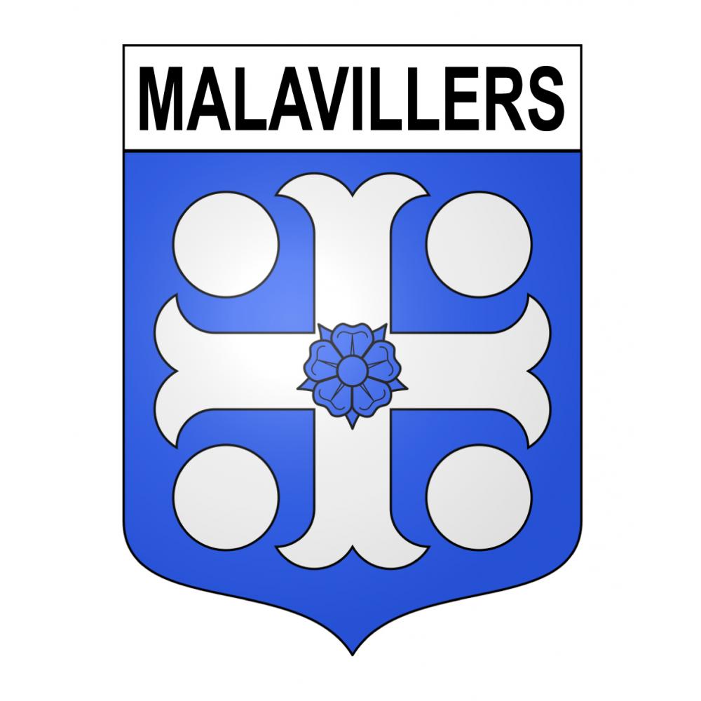 Malavillers 54 ville sticker blason écusson autocollant adhésif