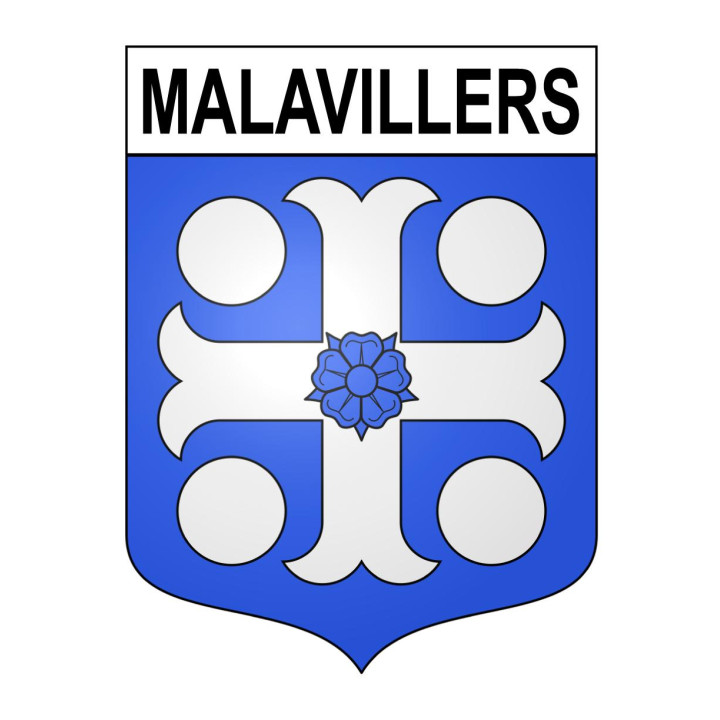 Stickers coat of arms Malavillers adhesive sticker