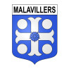 Malavillers Sticker wappen, gelsenkirchen, augsburg, klebender aufkleber
