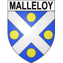 Pegatinas escudo de armas de Malleloy adhesivo de la etiqueta engomada