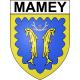 Pegatinas escudo de armas de Mamey adhesivo de la etiqueta engomada