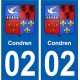 02 Condren ville autocollant plaque sticker