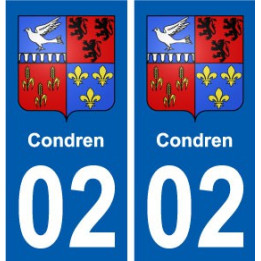 02 Condren ville autocollant plaque sticker