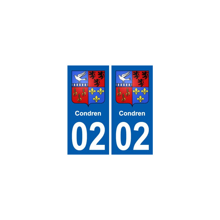 02 Condren ville autocollant plaque sticker