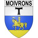 Pegatinas escudo de armas de Moivrons adhesivo de la etiqueta engomada