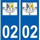 02 Coucy-lès-Eppes logo ville autocollant plaque sticker
