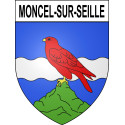 Stickers coat of arms Moncel-sur-Seille adhesive sticker