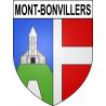 Pegatinas escudo de armas de Mont-Bonvillers adhesivo de la etiqueta engomada