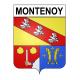 Montenoy Sticker wappen, gelsenkirchen, augsburg, klebender aufkleber