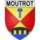 Moutrot 54 ville sticker blason écusson autocollant adhésif
